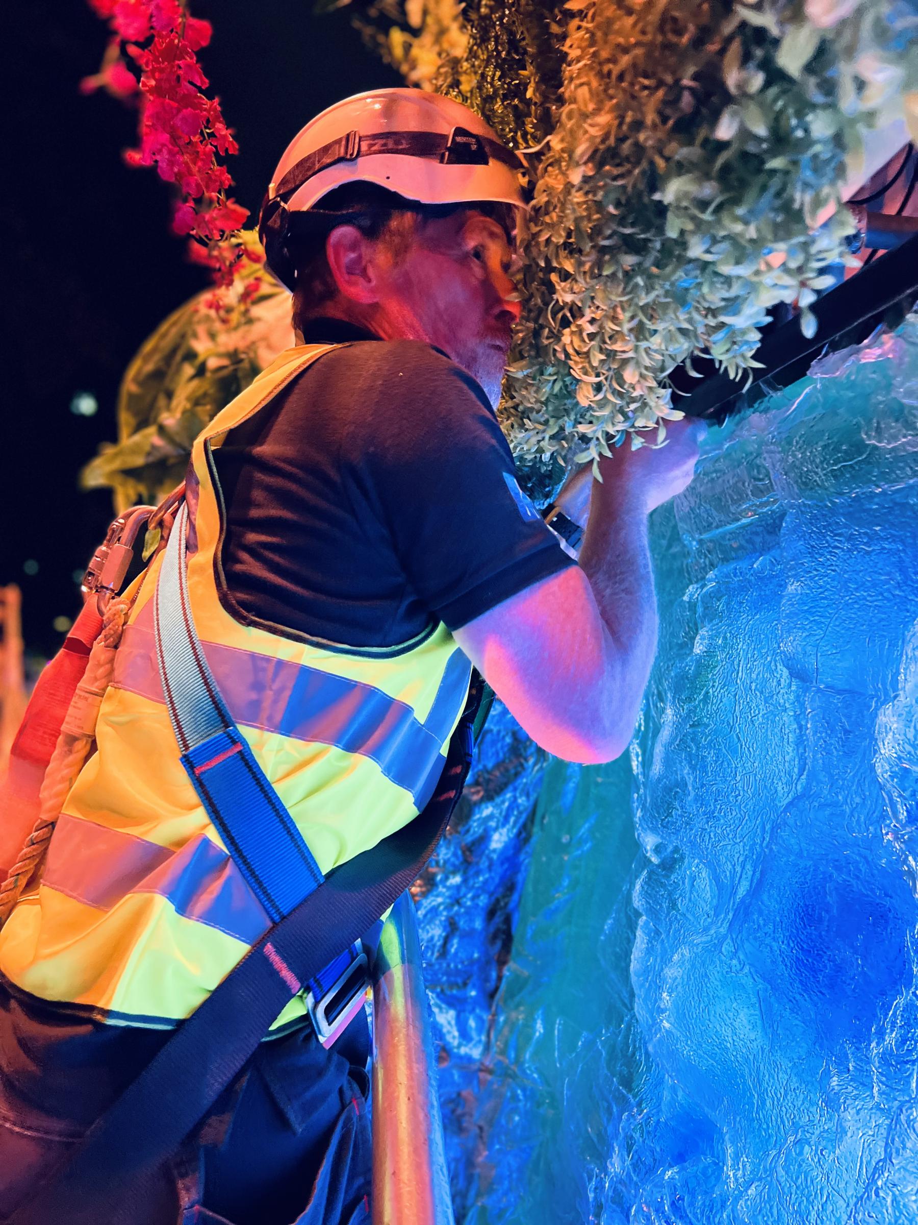 Water feature engineers Jungle Party Facade