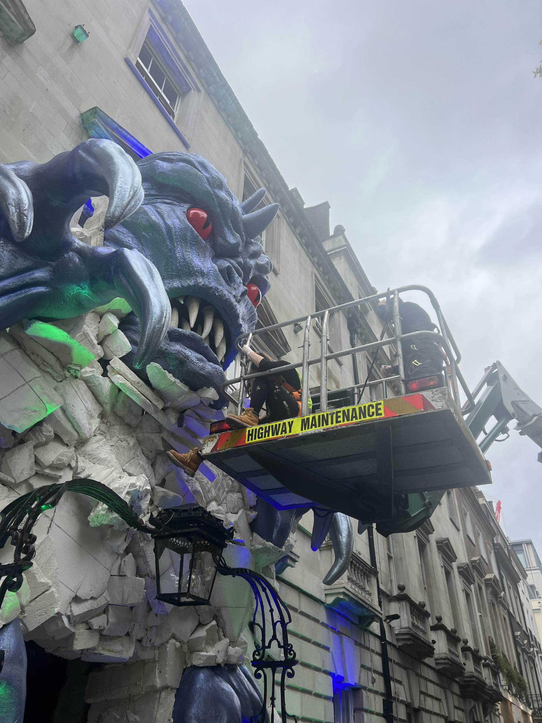 Halloween Facade Installation