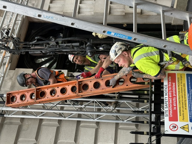 Annabel's Summer Party Facade Installation Multiple cherry pickers, traffic management and licensing support for another iconic Mayfair transformation